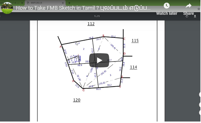 How to View FMB Sketch | Download Field Measurement Book of an Area | Help  in Tamil - YouTube