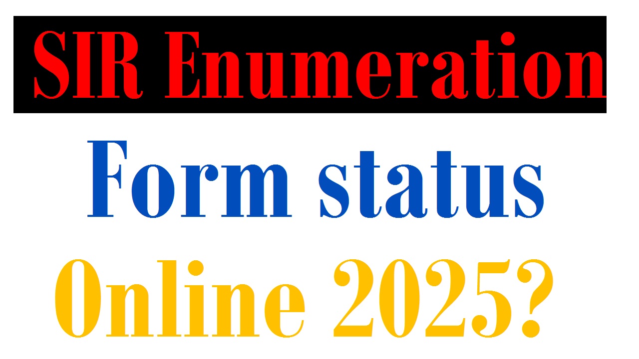 SIR Enumeration Form status online